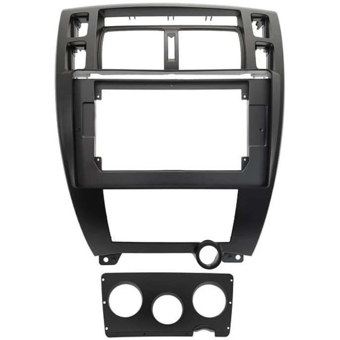 Переходная рамка Hyundai Tucson 1 (2004-2009) (черная) F2 (10")