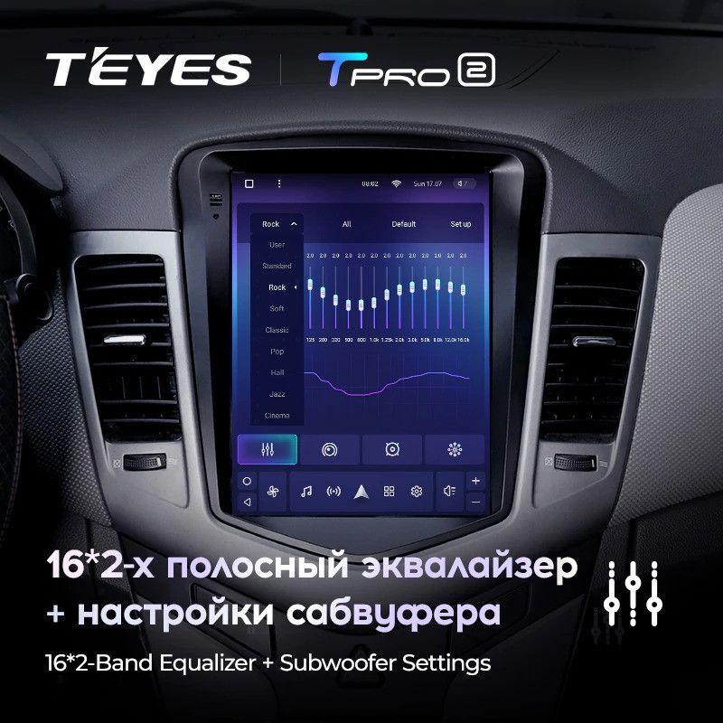 Штатная магнитола Tesla style Teyes TPRO 2 4/64 Chevrolet Cruze J300 (2008-2012)