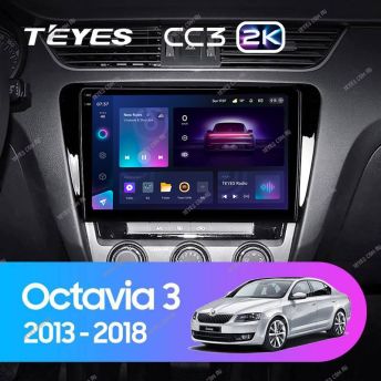 Штатная магнитола Teyes CC3 2K 6/128 Skoda Octavia 3 A7 (2013-2018) Тип-B