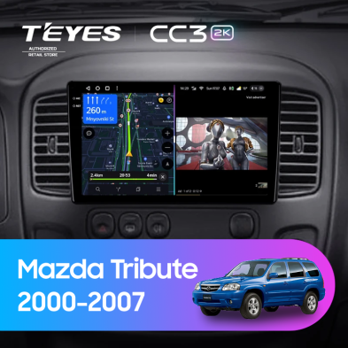 Штатная магнитола Teyes CC3 2K 360 6/128 Mazda Tribute (2000-2007)