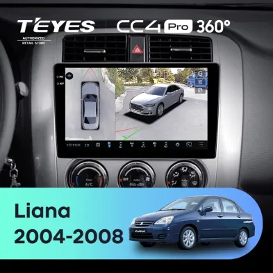 Штатная магнитола Teyes CC4 Pro 360 12/256 Suzuki Liana 1 (2004-2008)