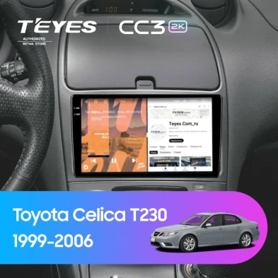 Штатная магнитола Teyes CC3 2K 4/64 Toyota Celica T230 (1999-2006)