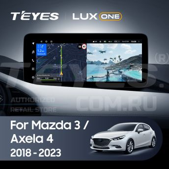 Штатная магнитола Teyes LUX ONE 6/128 Mazda Axela 4 (2018-2023) Тип-B Правый руль
