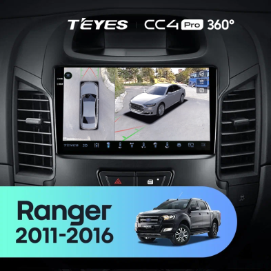 Штатная магнитола Teyes CC4 Pro 360 8/128 Ford Ranger (2011-2016) F2