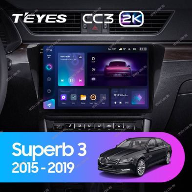 Штатная магнитола Teyes CC3 2K 6/128 Skoda Superb 3 (2015-2019)