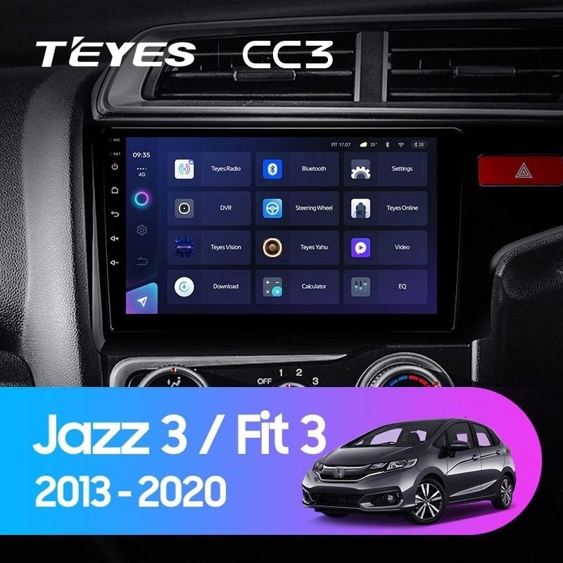 Штатная магнитола Teyes CC3 4/32 Honda Jazz 3 (2015-2020) Тип-B Правый руль