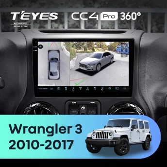 Штатная магнитола Teyes CC4 Pro 360 12/256 Jeep Wrangler 3 JK (2010-2017) L15