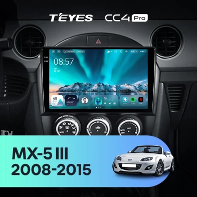 Штатная магнитола Teyes CC4 Pro 12/256 Mazda MX-5 (2008-2015)