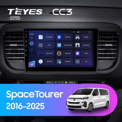 Штатная магнитола Teyes CC3 4/32 Citroen SpaceTourer (2016-2025)