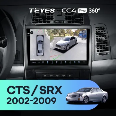 Штатная магнитола Teyes CC4 Pro 360 12/256 Cadillac SRX (2003-2009)