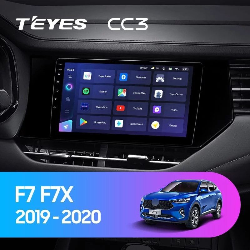Штатная магнитола Teyes CC3 4/64 Haval F7 F7X (2019-2022)