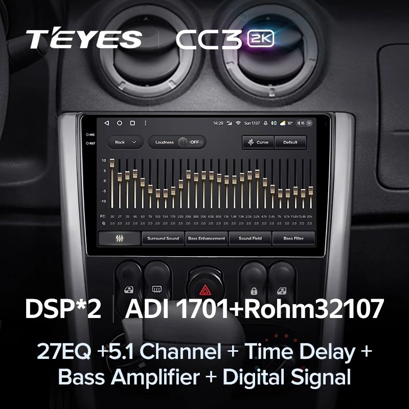 Штатная магнитола Teyes CC3 2K 4/32 Nissan Almera 3 G15 (2012-2019) F2