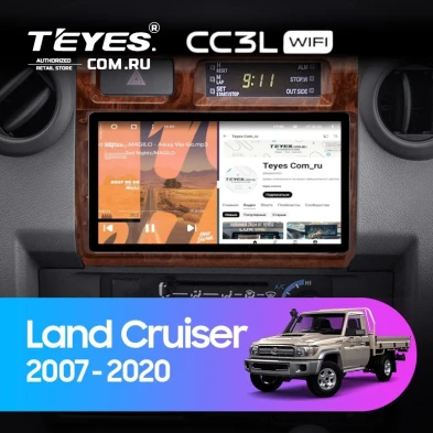 Штатная магнитола Teyes CC3L WiFi 2/32 Toyota Land Cruiser 70 Series LC 79 (2007-2020) (Дерево)
