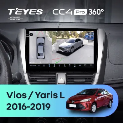 Штатная магнитола Teyes CC4 Pro 360 8/128 Toyota Yaris L (2016-2019)