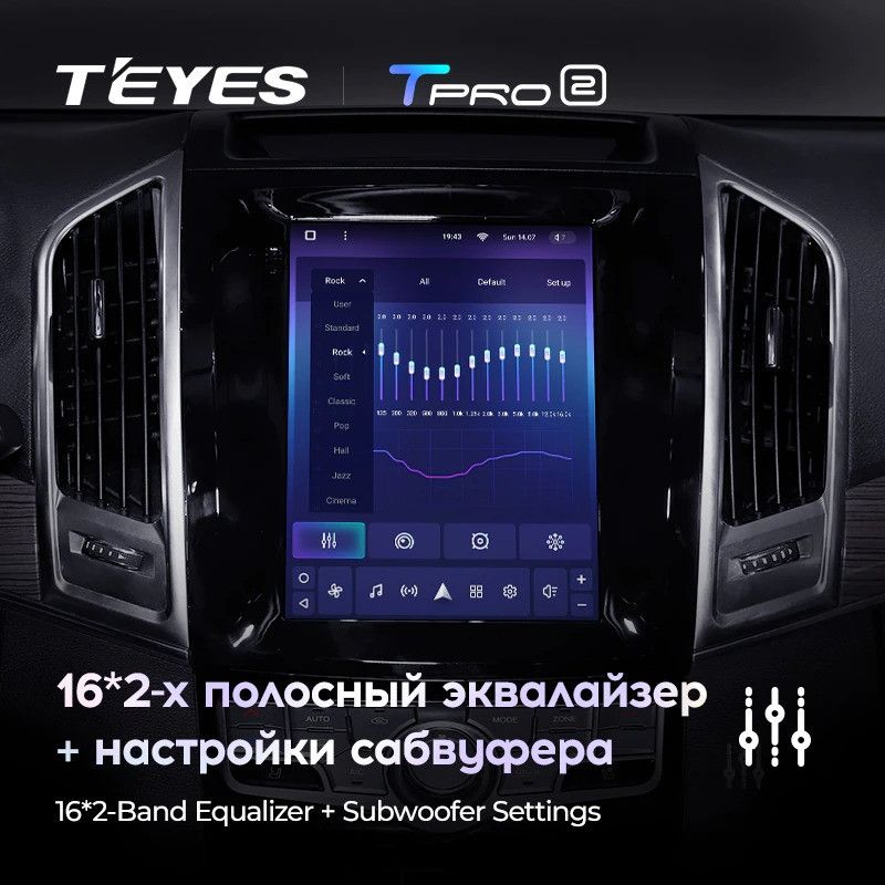 Штатная магнитола Tesla style Teyes TPRO 2 4/64 Haval H9 (2015-2019)