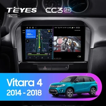 Штатная магнитола Teyes CC3 2K 360 6/128 Suzuki Vitara 2 (2014-2018)