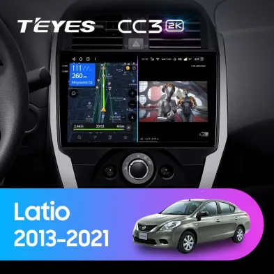 Штатная магнитола Teyes CC3 2K 4/32 Nissan Latio (N17) (2013-2021) F1