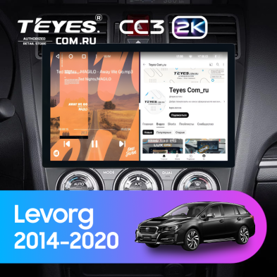 Штатная магнитола Teyes CC3 2K 6/128 Subaru Levorg VM (2014-2020) F1 (11")