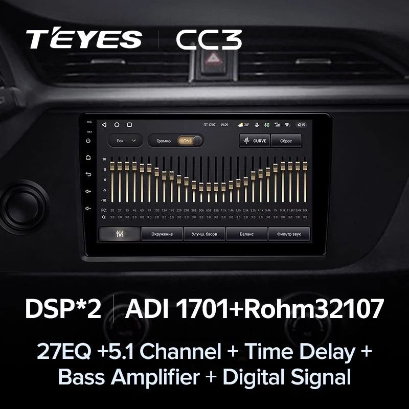 Штатная магнитола Teyes CC3 4/32 Kia Rio 4 IV FB (2020-2022)