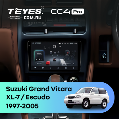 Штатная магнитола Teyes CC4 Pro 12/256 Suzuki Escudo (1997-2005)