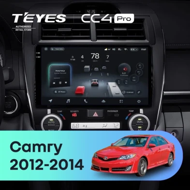 Штатная магнитола Teyes CC4 Pro 12/256 Toyota Camry 7 XV 50 55 (2012-2014) Америка