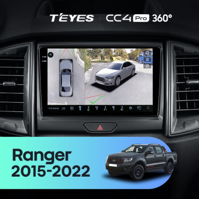 Штатная магнитола Teyes CC4 Pro 360 12/256 Ford Ranger P703 (2015-2022) Тип-A