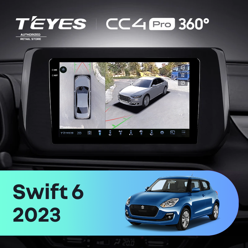Штатная магнитола Teyes CC4 Pro 360 8/128 Suzuki Swift 6 2023