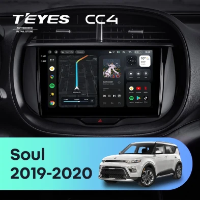 Штатная магнитола Teyes CC4 8/128 Kia Soul (2019-2020)