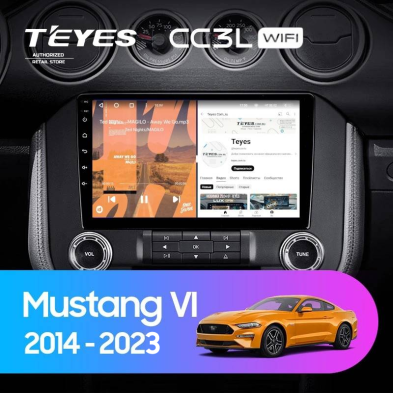 Штатная магнитола Teyes CC3L WiFi 2/32 Ford Mustang VI S550 (2014-2023) F1