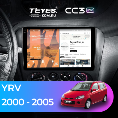 Штатная магнитола Teyes CC3 2K 4/32 Daihatsu YRV M5 (2000-2005)