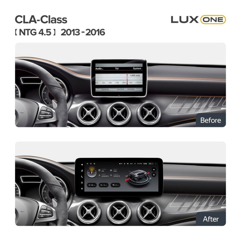 Штатная магнитола Teyes LUX ONE 6/128 Mercedes-Benz CLA-Class X117 C117 (NTG 4.5) (2013-2016)
