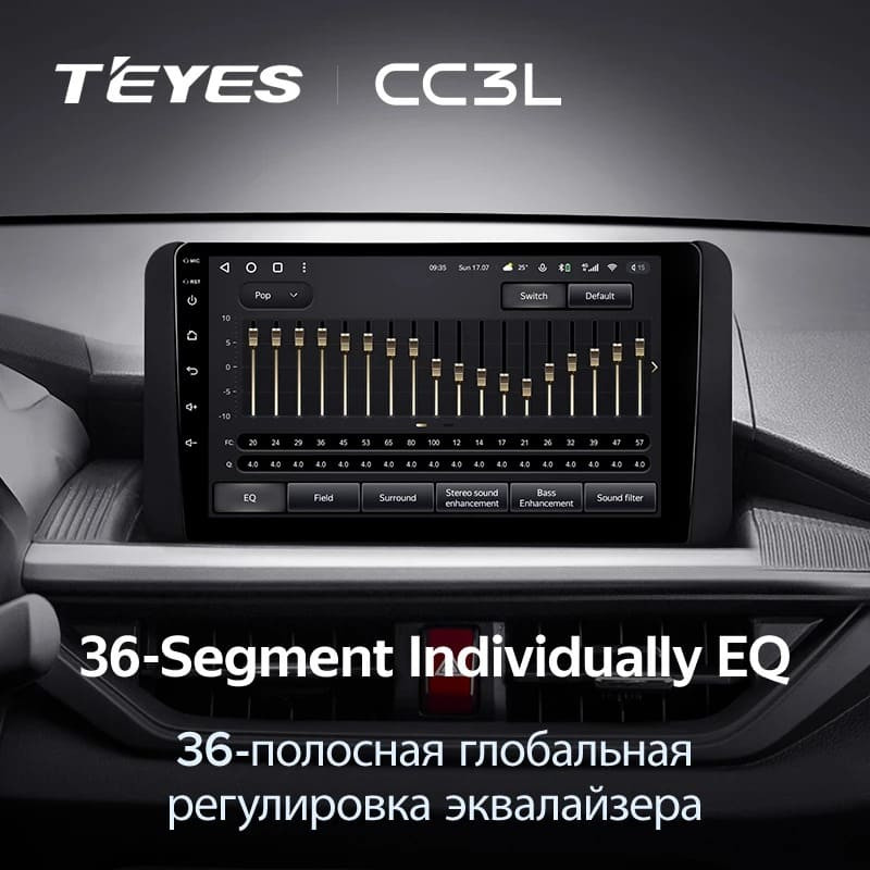 Штатная магнитола Teyes CC3L 4/32 Toyota Wigo (2022-2023) F2