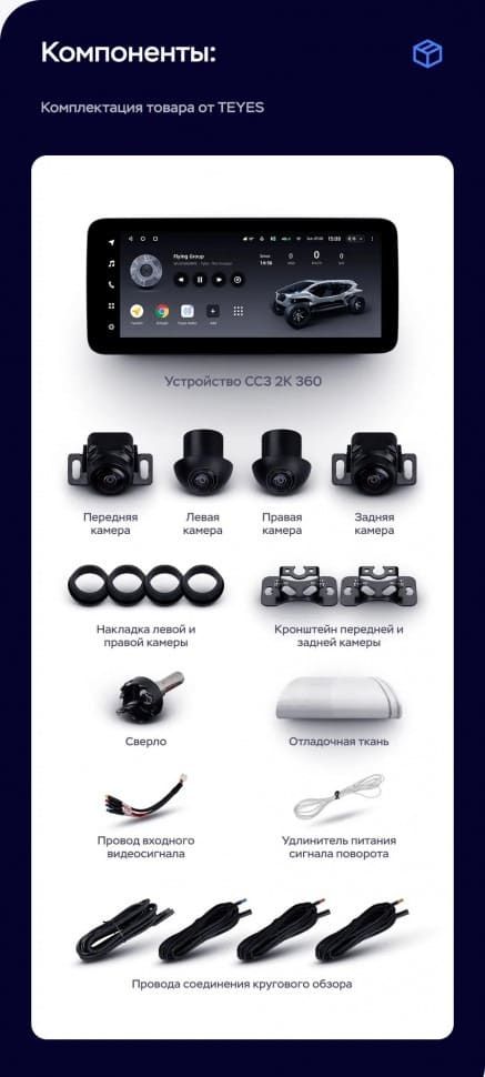 Штатная магнитола Teyes LUX ONE 360 6/128 Land Rover Range Rover Evoque (2011-2018) Тип-A