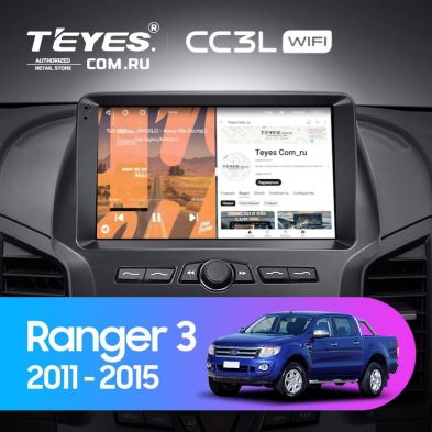Штатная магнитола Teyes CC3L WiFi 2/32 Ford Ranger 3 (2011-2015) F1