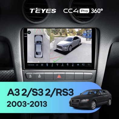 Штатная магнитола Teyes CC4 Pro 360 12/256 Audi RS3 1 (2011-2012)