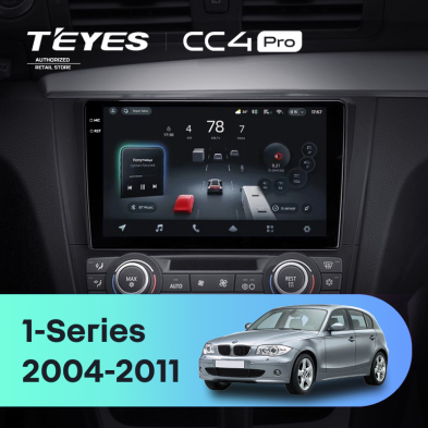 Штатная магнитола Teyes CC4 Pro 8/128 BMW 1 серия E88 E82 E81 E87 (2004-2011) F1