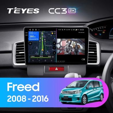 Штатная магнитола Teyes CC3 2K 6/128 Honda Freed 1 (2008-2016) Правый руль