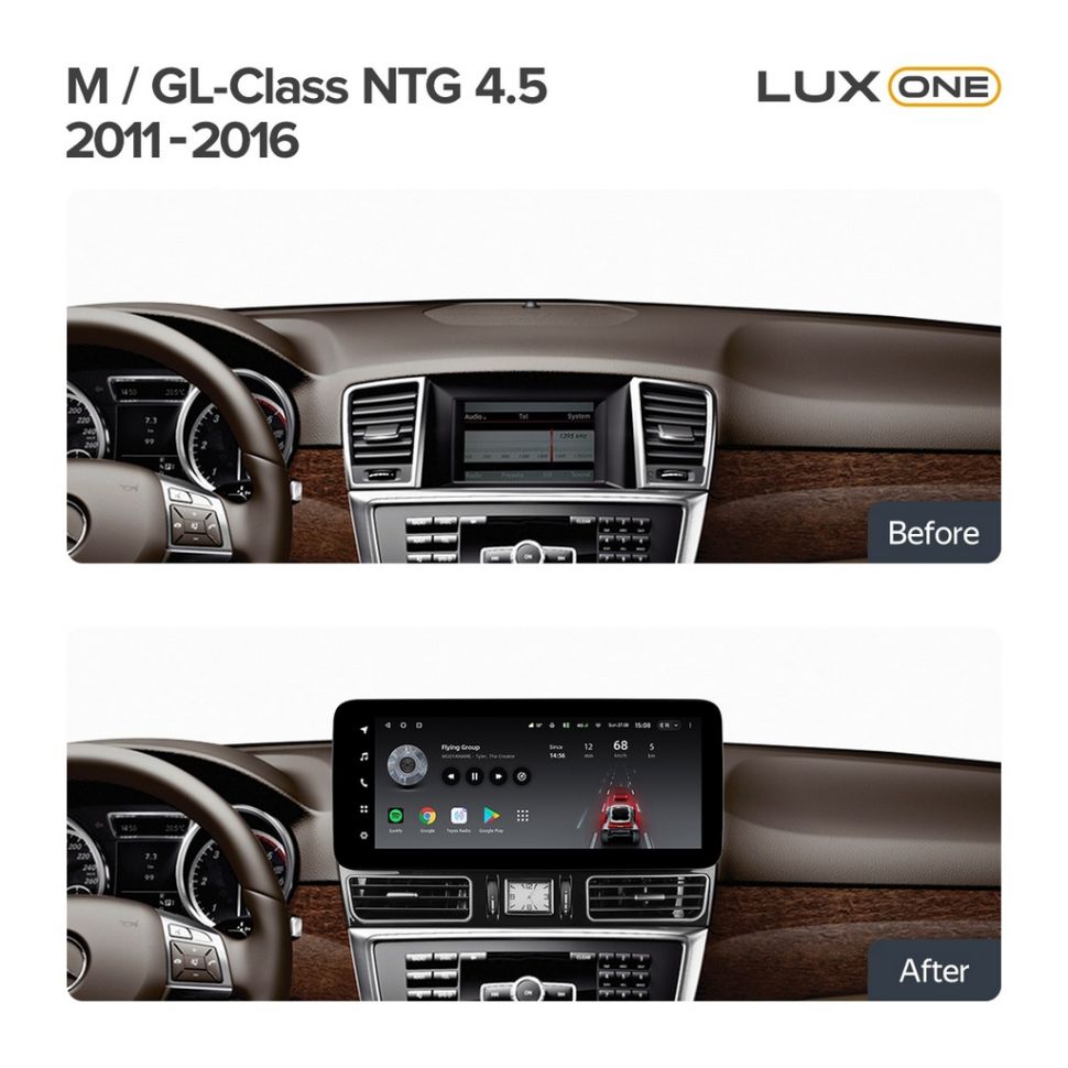 Штатная магнитола Teyes LUX ONE 6/128 Mercedes-Benz M-Class 3 W166 (NTG 4.5) (2011-2016)