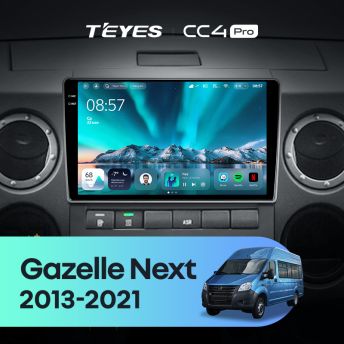Штатная магнитола Teyes CC4 Pro 8/128 для GAZ Gazelle Next (2013-2021) F1