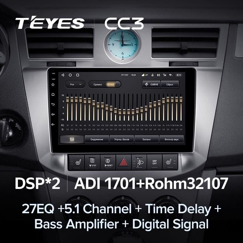 Штатная магнитола Teyes CC3 4/32 Chrysler Sebring 3 JS (2006-2010)