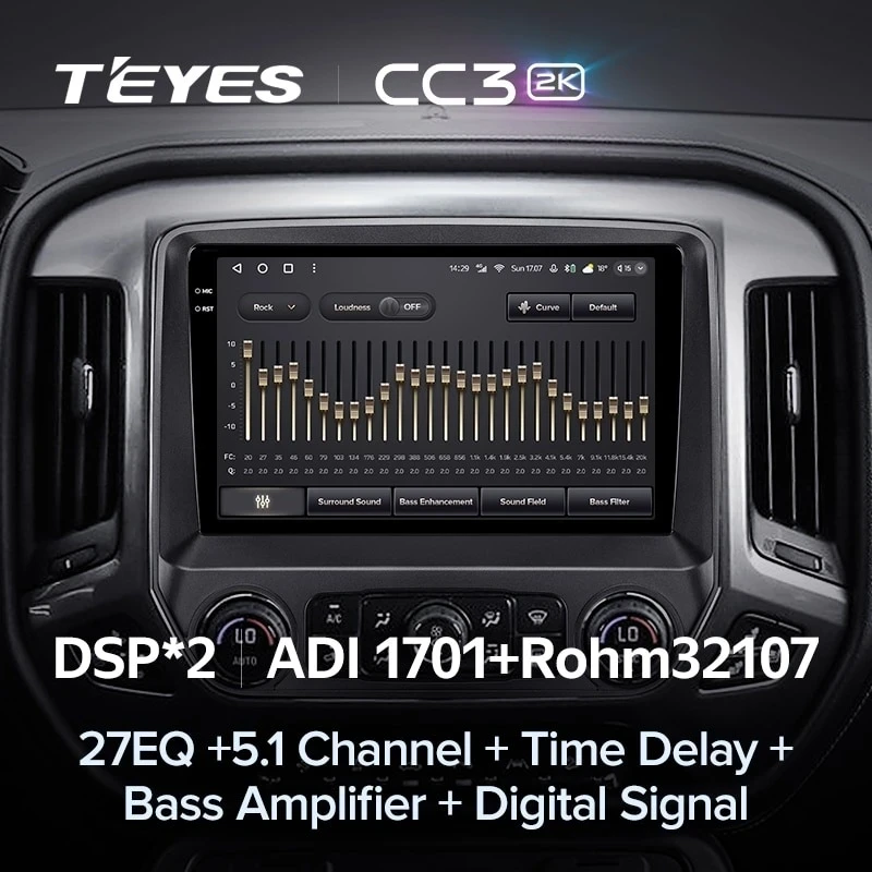 Штатная магнитола Teyes CC3 2K 360 6/128 Chevrolet Silverado 3 GMTK2 (2013-2019)