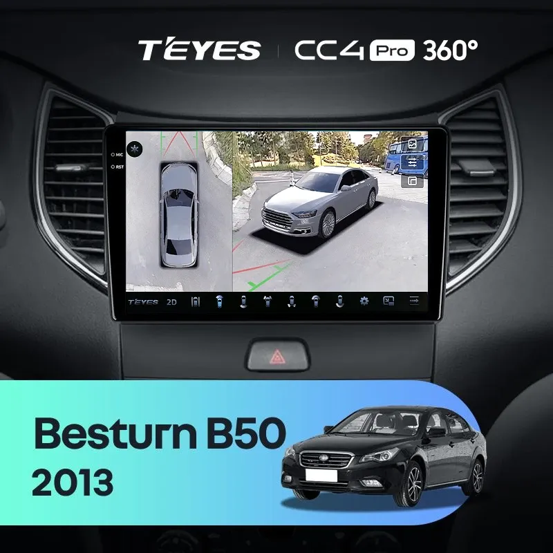 Штатная магнитола Teyes CC4 Pro 360 12/256 FAW Besturn B50 2013+ F1