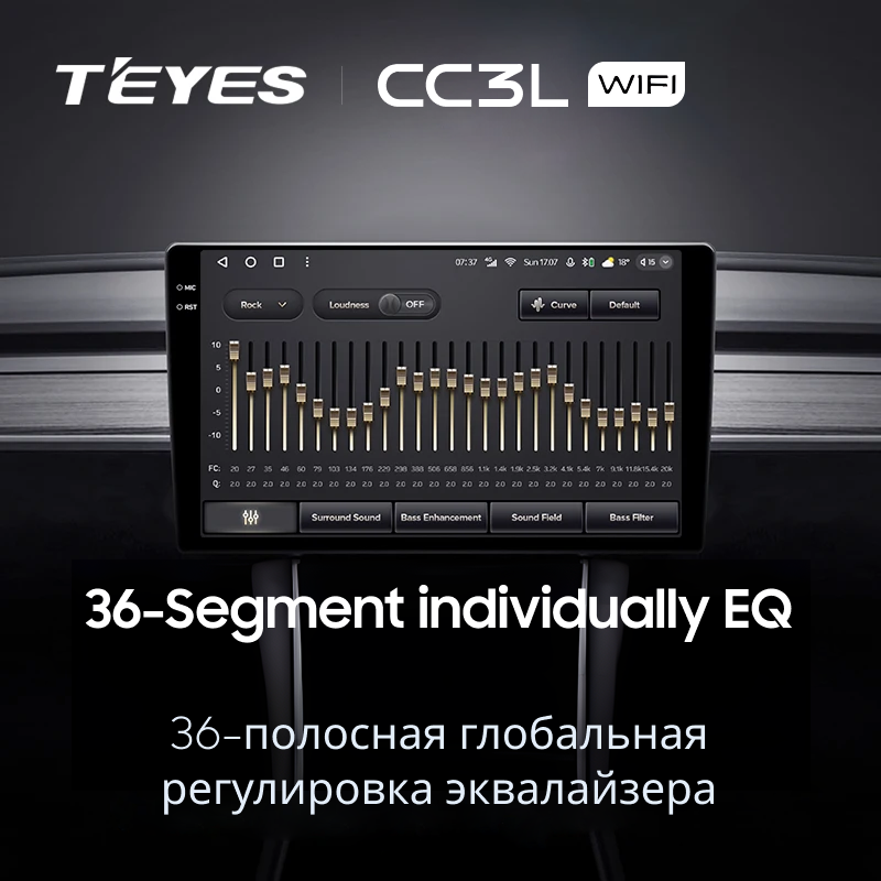 Штатная магнитола Teyes CC3L WiFi 2/32 Toyota Roomy (2016-2025) Правый руль