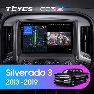 Штатная магнитола Teyes CC3 2K 6/128 Chevrolet Silverado 3 GMTK2 (2013-2019)
