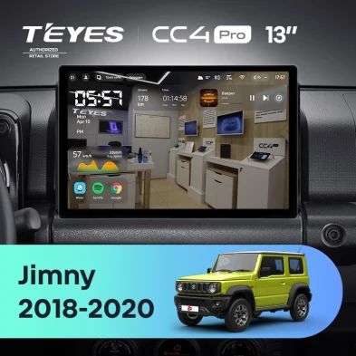Штатная магнитола Teyes CC4 Pro 8/128 Suzuki Jimny JB64 (2018-2020) (13")