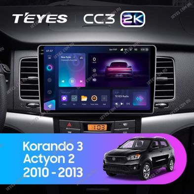 Штатная магнитола Teyes CC3 2K 4/32 SsangYong Korando 3 Actyon 2 (2010-2013)
