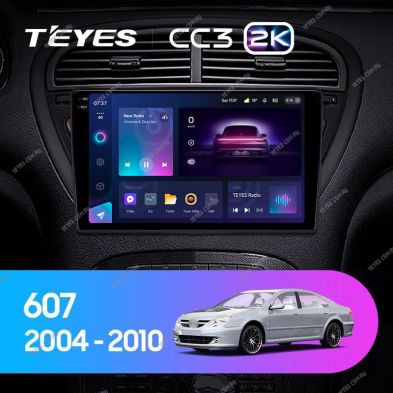 Штатная магнитола Teyes CC3 2K 4/64 Peugeot 607 (2004-2010)