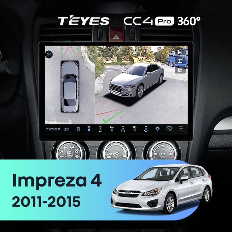 Штатная магнитола Teyes CC4 Pro 360 12/256 Subaru Impreza 4 (2011-2015) Тип-B (11")