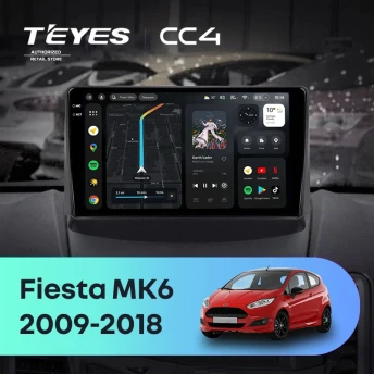 Штатная магнитола Teyes CC4 8/128 Ford Fiesta 6 (2009-2018) F1 Тип-A