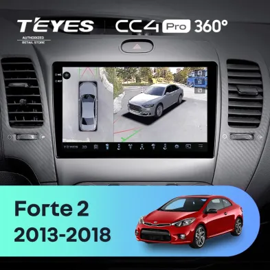 Штатная магнитола Teyes CC4 Pro 360 8/128 Kia Forte 2 (2013-2018) F1 Тип-AB
